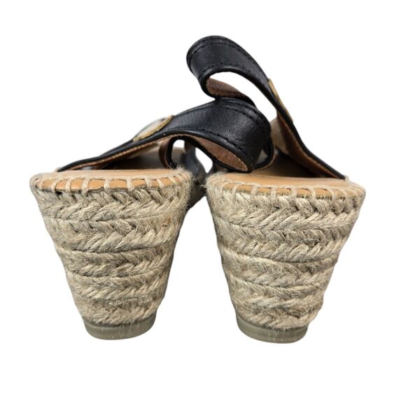 Toni Pons Teidi-P Balck Tan Espadrille Wedge Sandals Sz 41 US 10 Open Toe - Picture 10 of 14